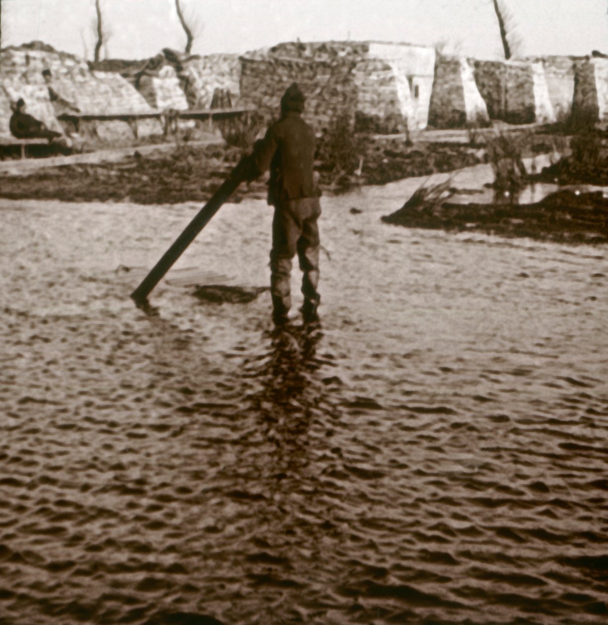 फ्रंट लाइन, रामसेपेल, बेल्जियम, c1914-c1918 द्वारा अज्ञात