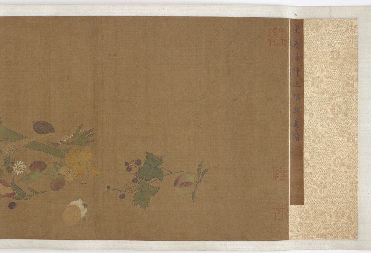 फल, सब्जियाँ, फूल और कीड़े, मिंग राजवंश, 1368-1644। द्वारा अज्ञात