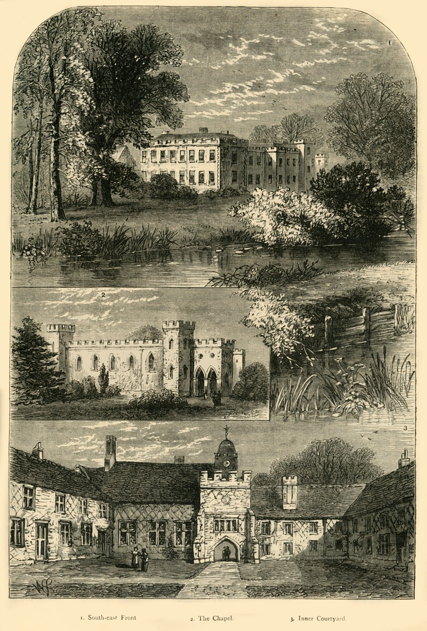 1798 में फुलहम पैलेस, c1878। द्वारा अज्ञात