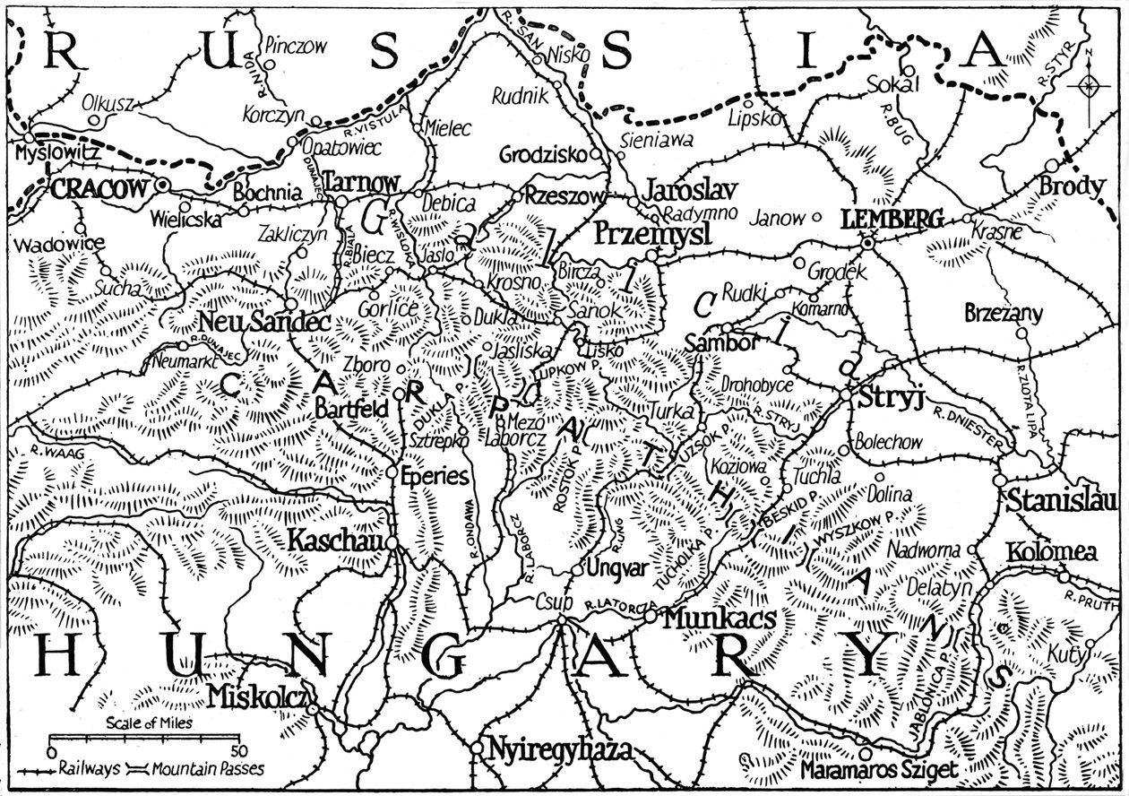 गैलिसिया और कार्पेथियन पास, 1915 द्वारा अज्ञात