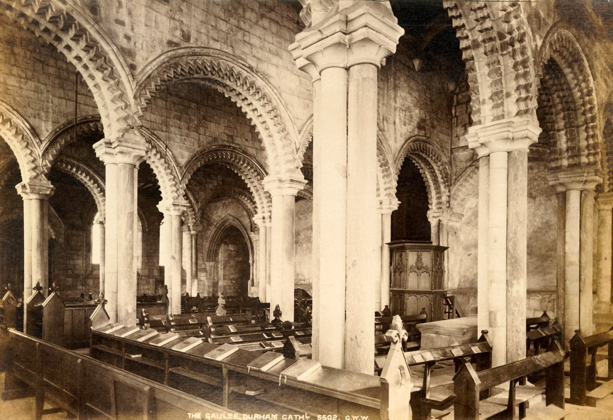 गैलील चैपल, डरहम कैथेड्रल, 1893। द्वारा अज्ञात