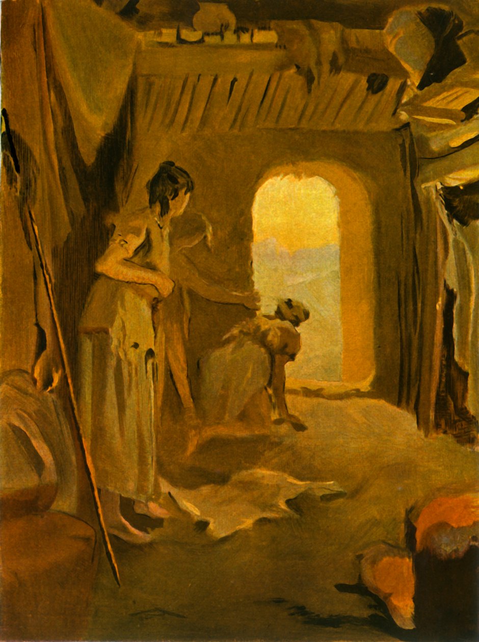 रोमन आक्रमण के समय गैलिक महिला, 1900। द्वारा अज्ञात