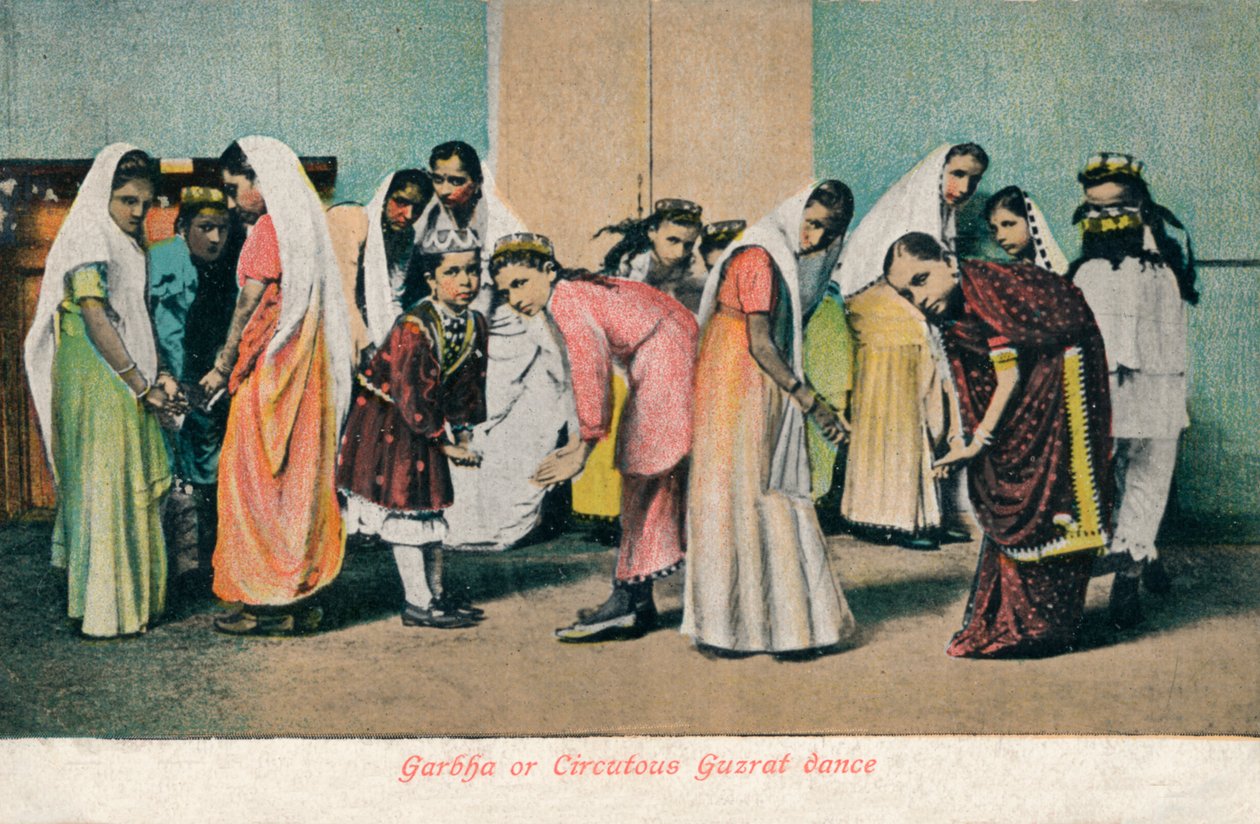 गरबा या सर्कसस गुरज़त नृत्य, c1910 द्वारा अज्ञात