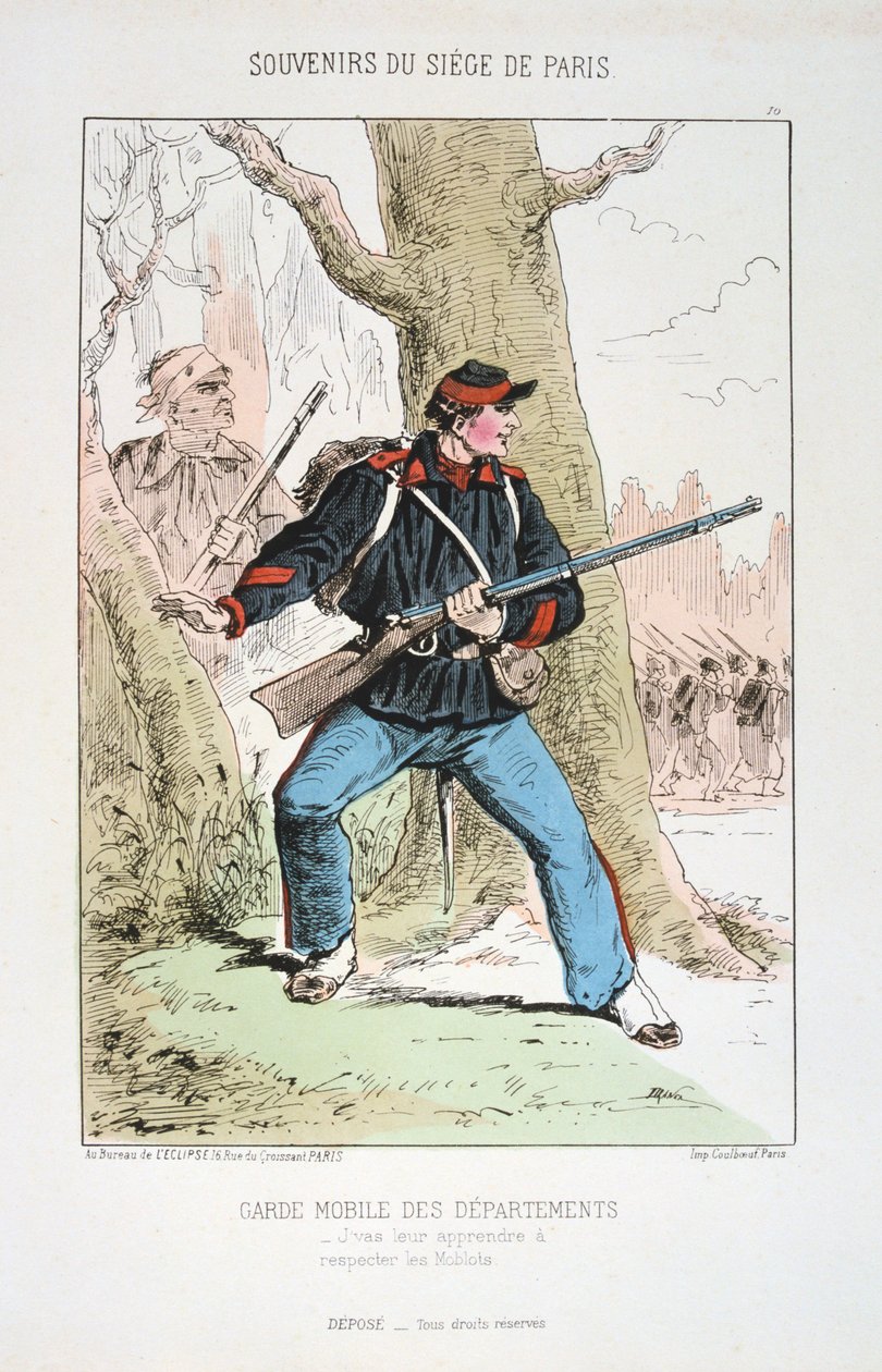 विभागों के मोबाइल गार्ड, पेरिस की घेराबंदी, 1870-1871 द्वारा अज्ञात