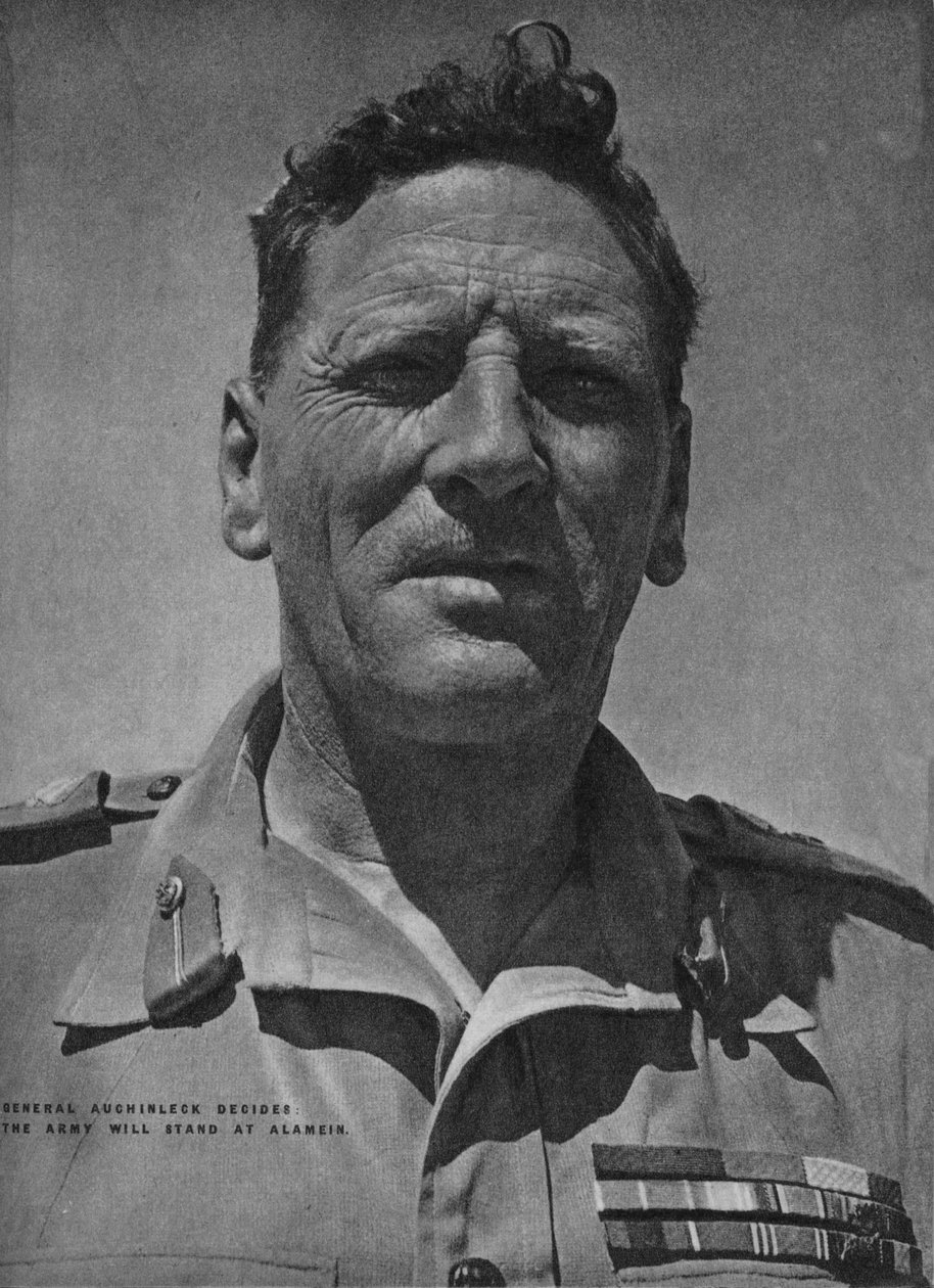 जनरल औचिनलेक ने फैसला किया कि सेना 1942 1944 में अलामीन में खड़ी होगी द्वारा अज्ञात