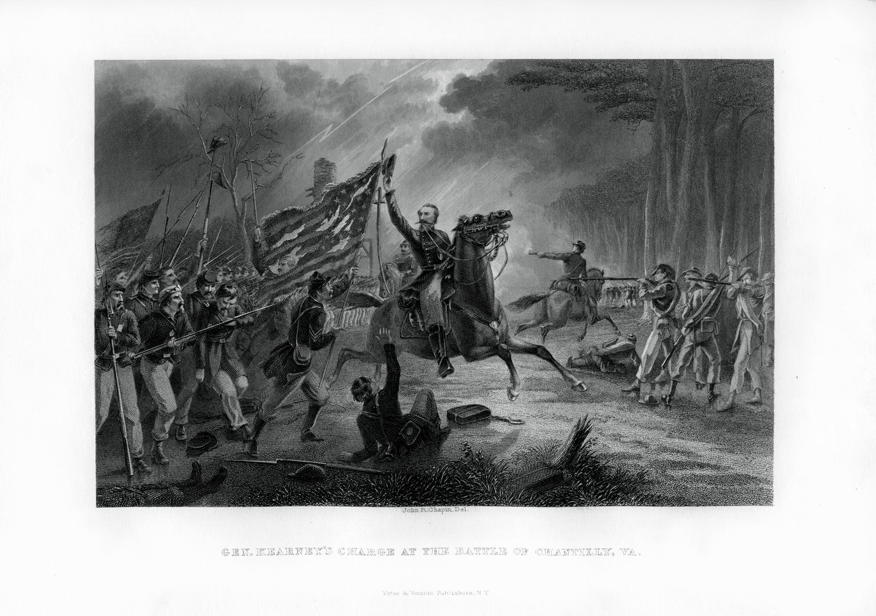 1 सितंबर 1862, 1862-1867 को चर्नी, वर्जीनिया की लड़ाई, जनरल किर्न्स चार्ज द्वारा अज्ञात