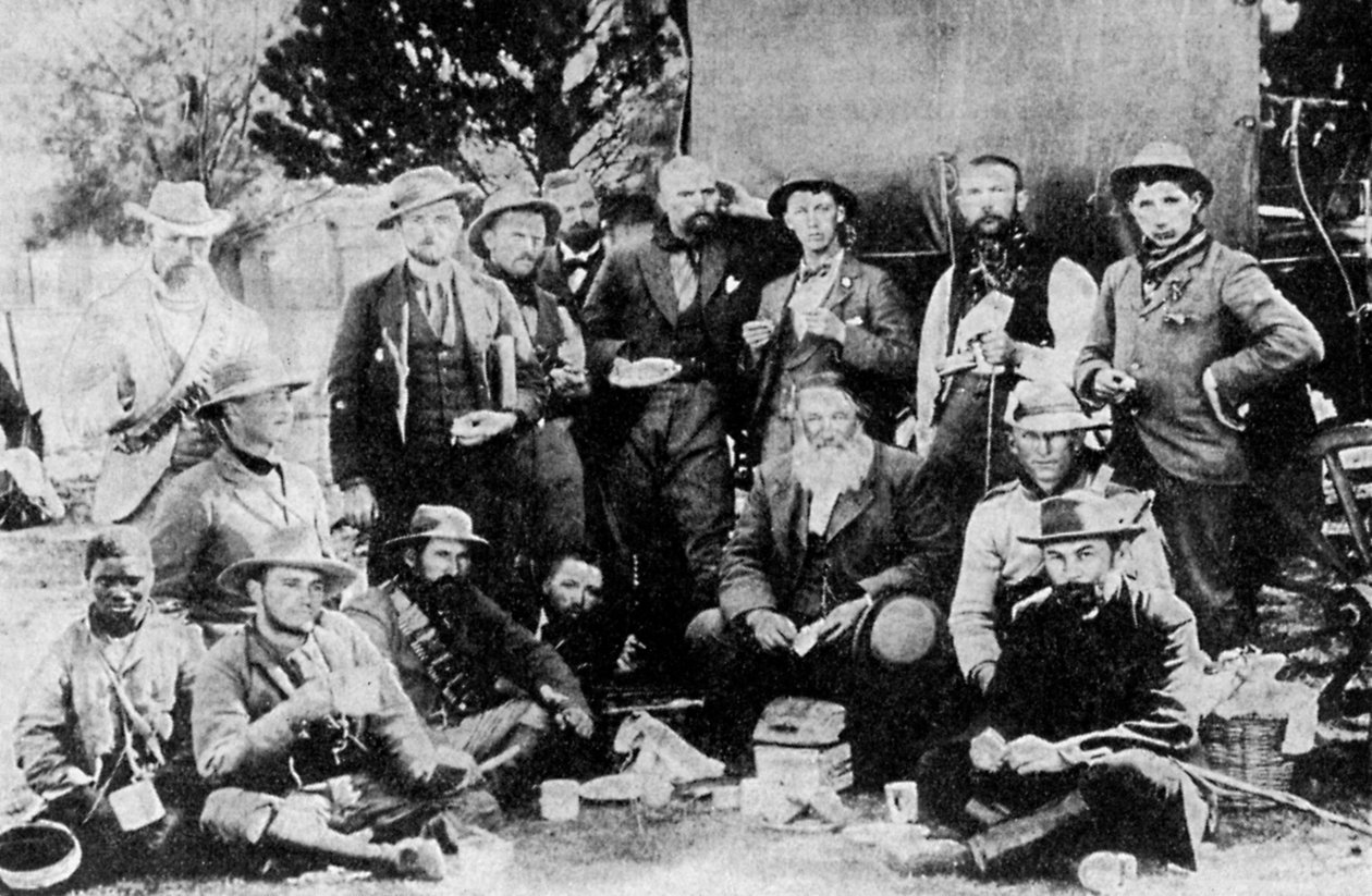 जनरल पीट जौबर्ट 1831-1900 और कर्मचारी, 19 वीं शताब्दी 1935 के अंत में द्वारा अज्ञात