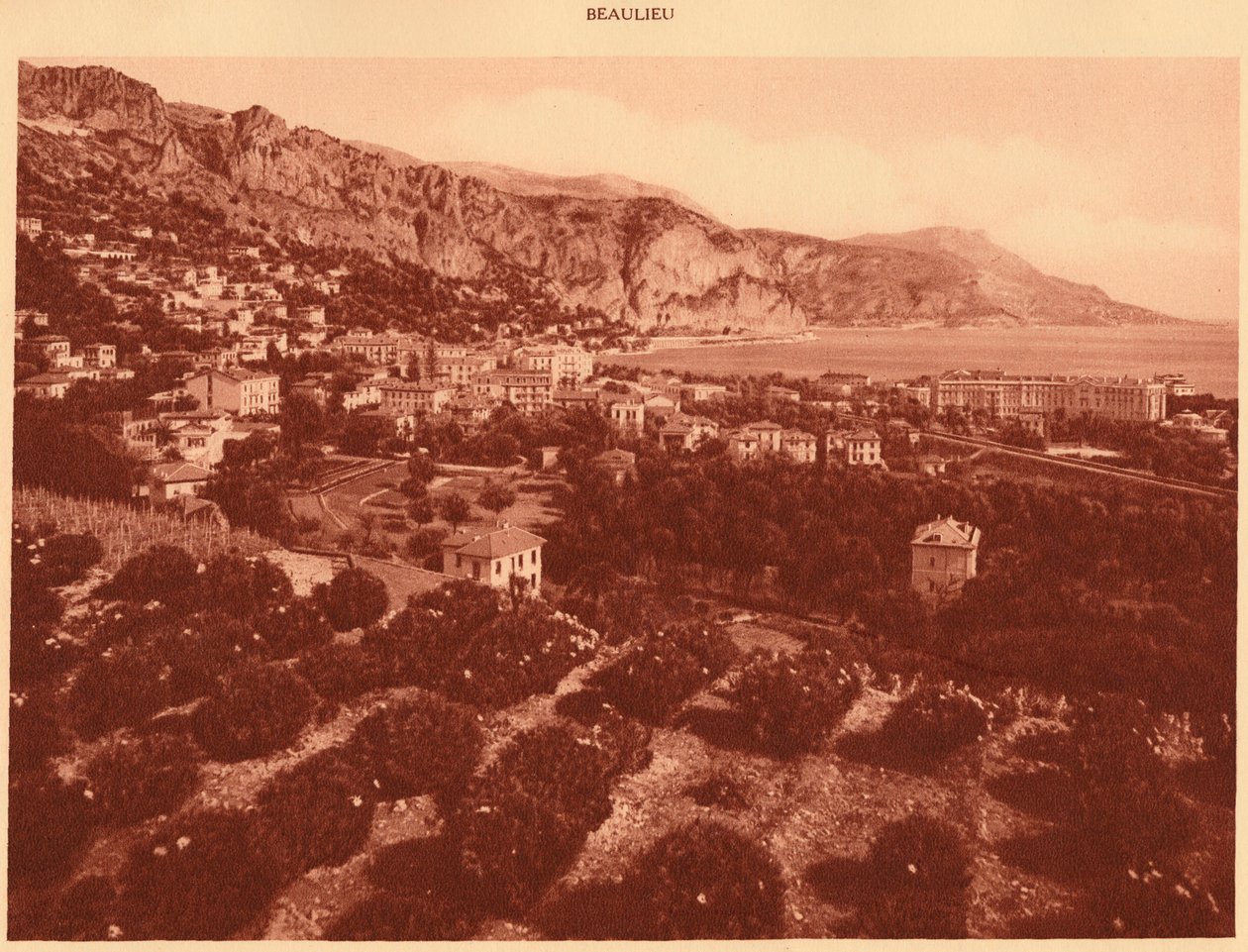 सामान्य दृश्य, ब्यूलियू, 1930। द्वारा अज्ञात