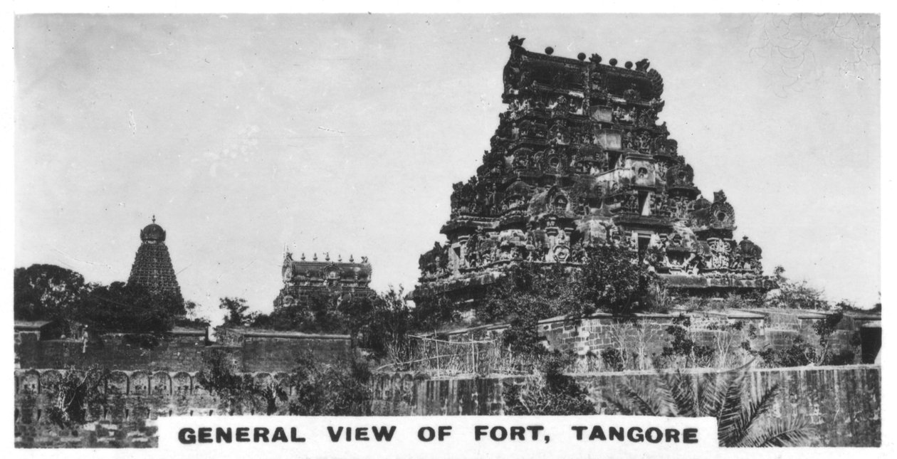 किले का सामान्य दृश्य, तंगोर, तमिलनाडु, भारत, c1925 द्वारा अज्ञात