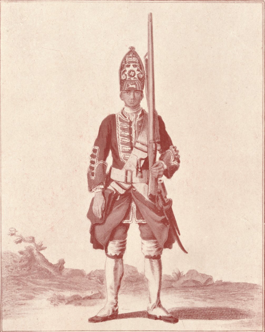जेंटलमैन, 7 वां रॉयल फ्यूसिलर्स 1742, 1742 1909 द्वारा अज्ञात