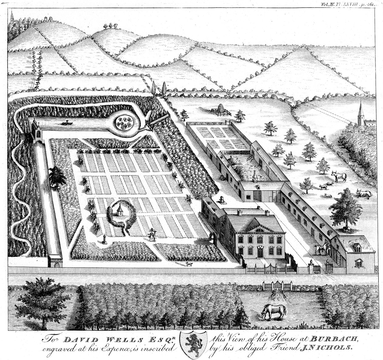 जेंटलमैन्स मॉडल कंट्री एस्टेट, c1750 द्वारा अज्ञात