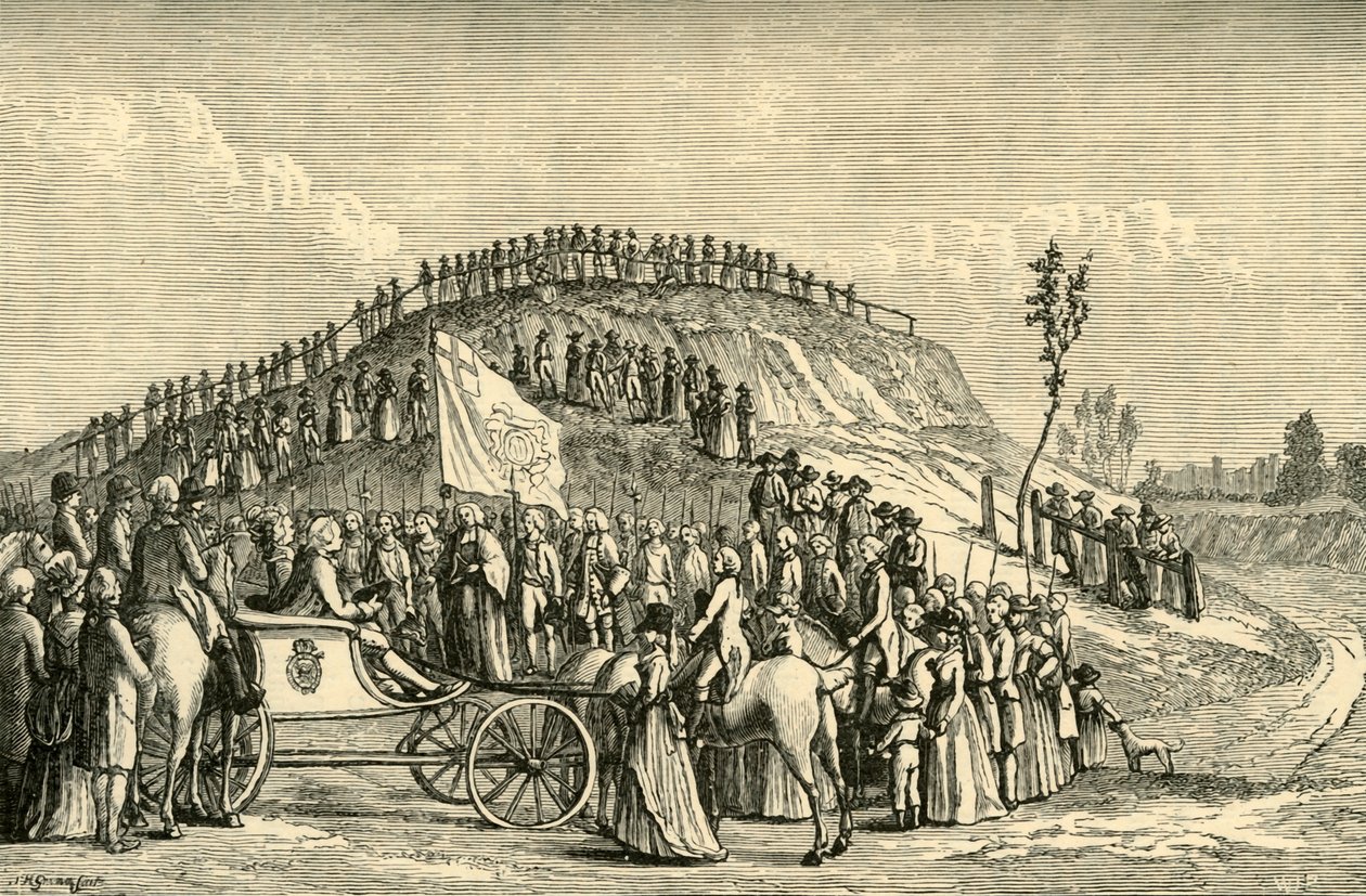 जॉर्ज III और क्वीन शार्लोट, एटन मोंटेम, 1778, 1911 में। द्वारा अज्ञात