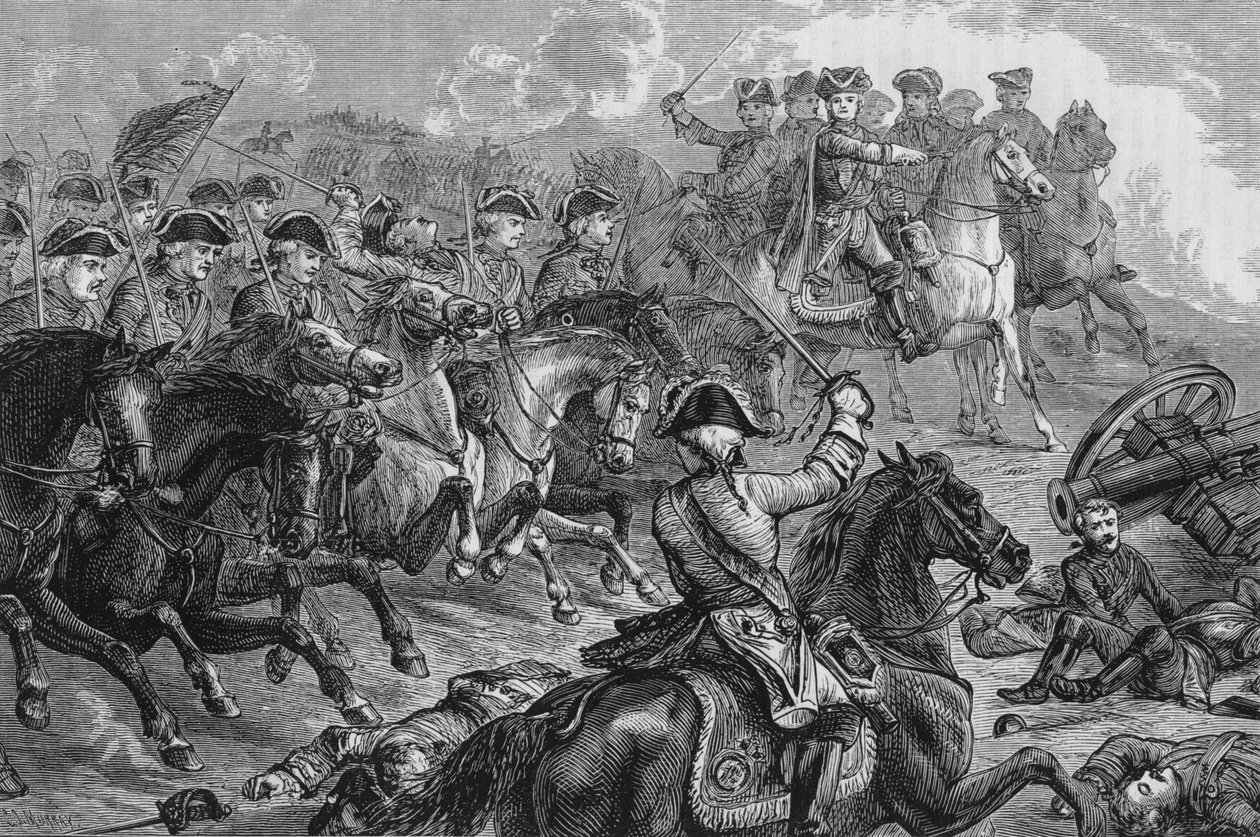 जॉर्ज द्वितीय। डेटिंगन में, 27 जून 1743, सी 1880 द्वारा अज्ञात