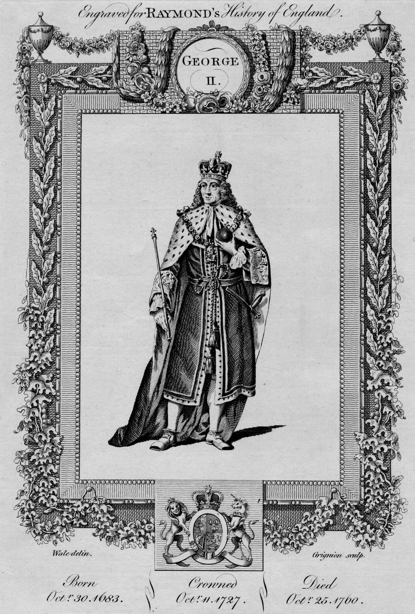 जॉर्ज II, c1787 द्वारा अज्ञात