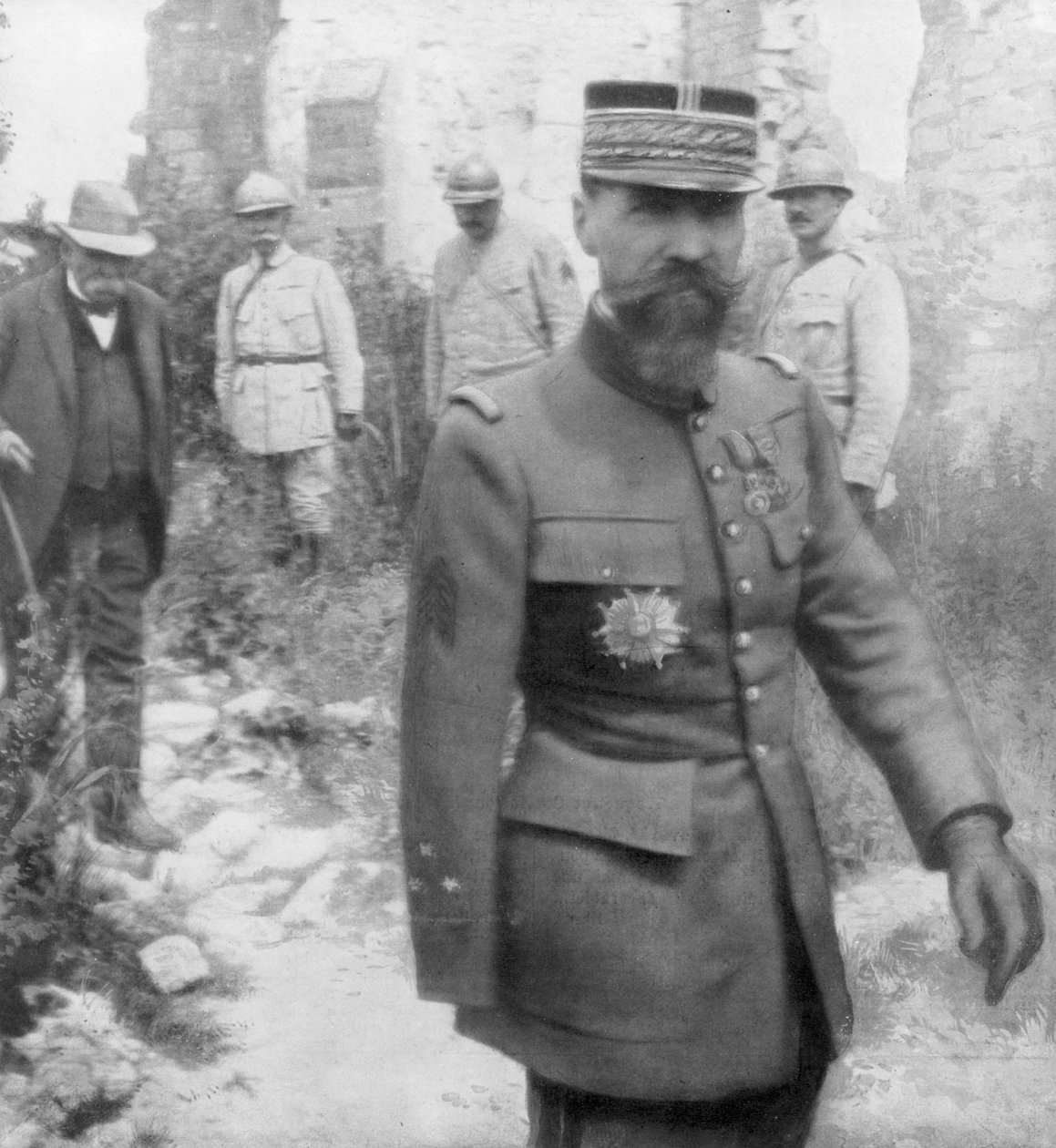 जॉर्जेस क्लेमेंको और जनरल गौर्ड, 6 जुलाई 1918 द्वारा अज्ञात