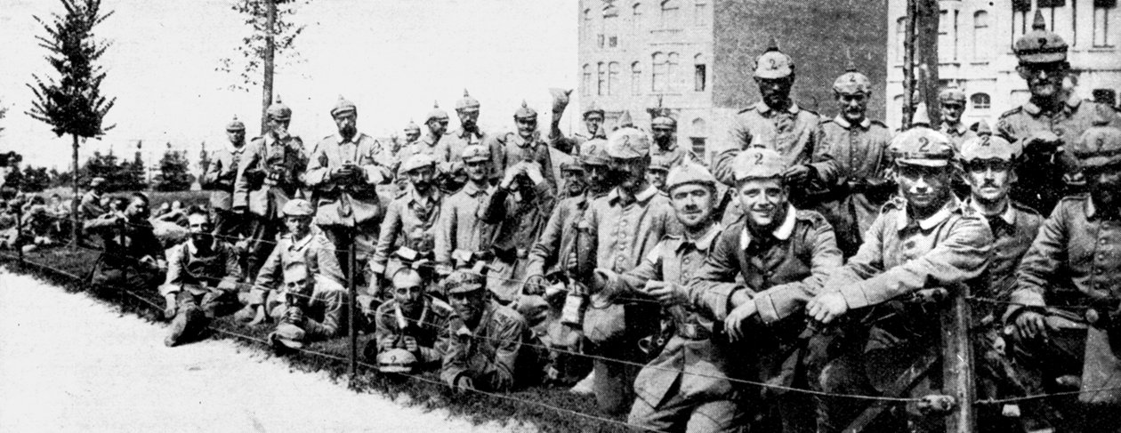 ब्रसेल्स में जर्मन इंपीरियल गार्ड, प्रथम विश्व युद्ध, 1914 द्वारा अज्ञात