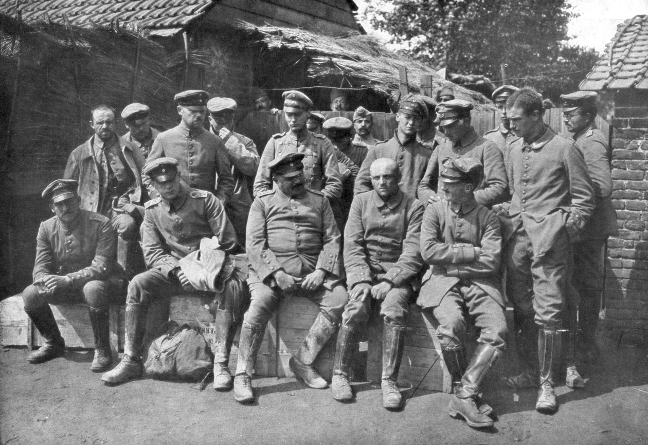 युद्ध के जर्मन कैदी, Ypres, बेल्जियम, 1914 द्वारा अज्ञात