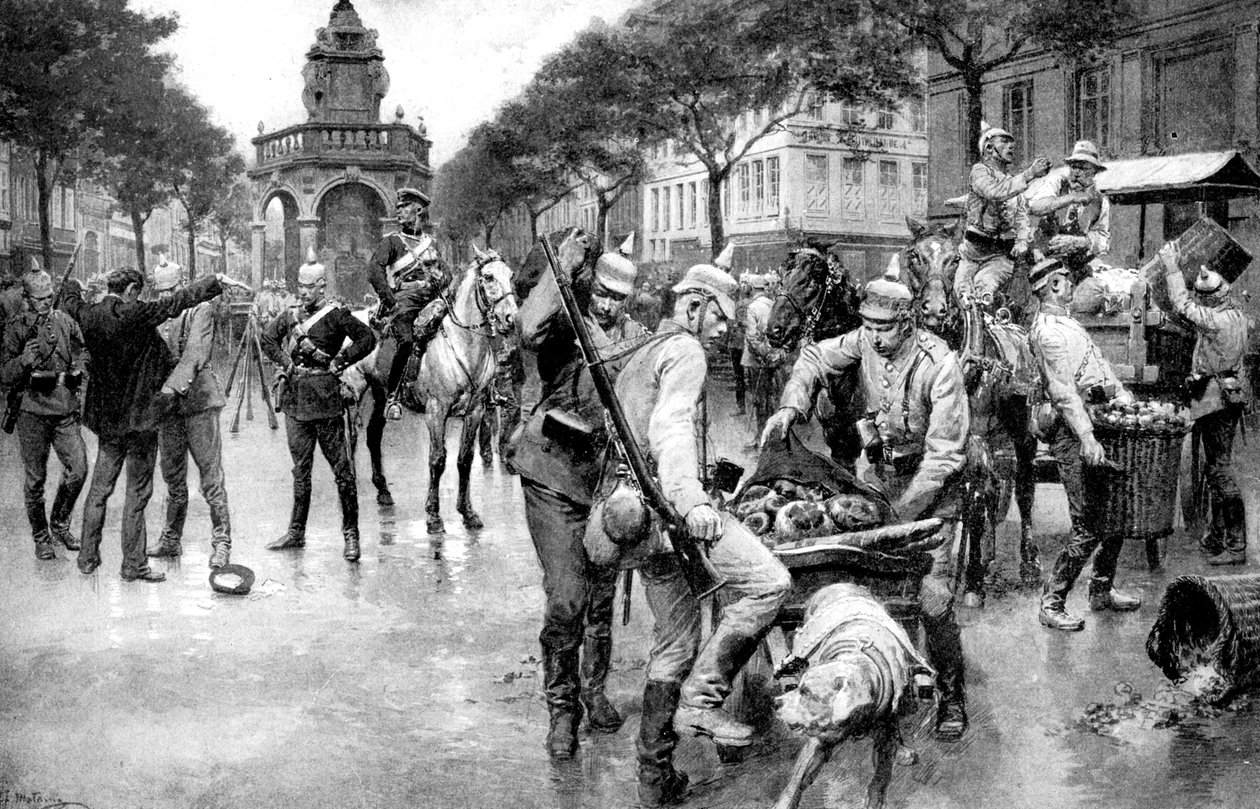 बेल्जियम, प्रथम विश्व युद्ध, 1914 में लेग शहर पर कब्जा करने वाले जर्मन सैनिक द्वारा अज्ञात