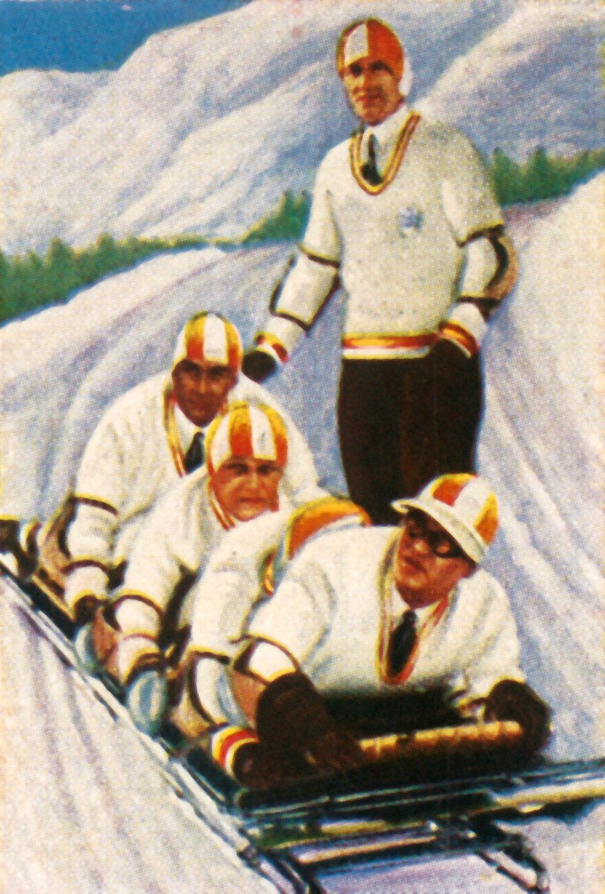 जर्मनी II, जर्मन बोब्स्ले टीम, 1928। द्वारा अज्ञात