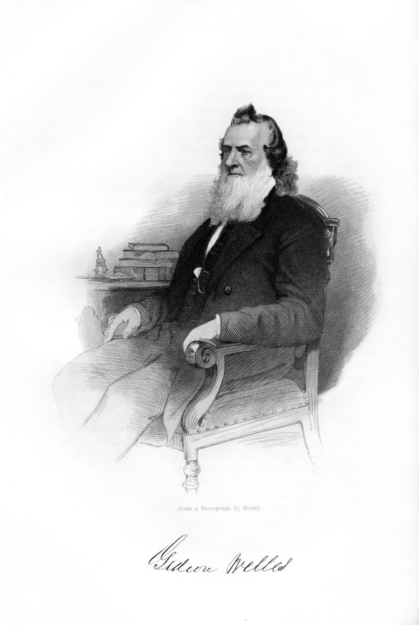 1861 से 1869, 1862-1867 तक नौसेना के अमेरिकी सचिव गिदोन वेल्स द्वारा अज्ञात