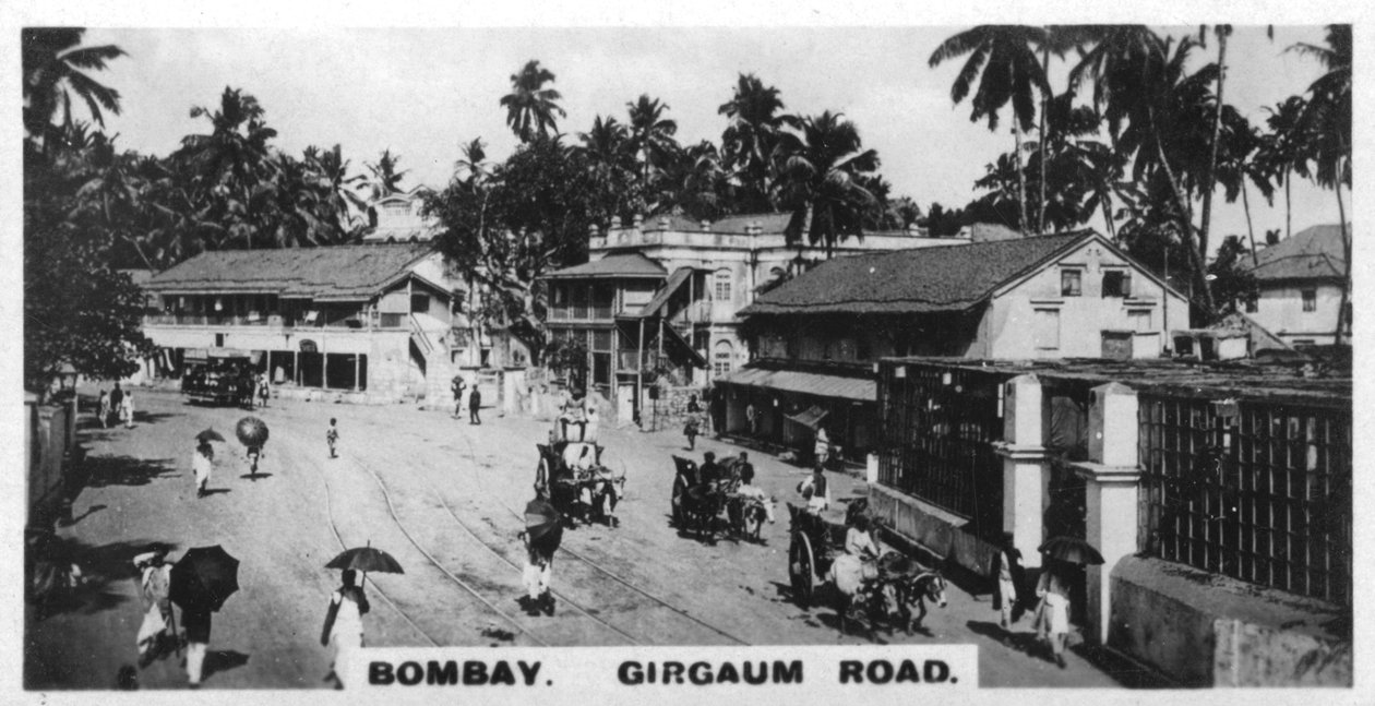 गिरगांव रोड, बॉम्बे, भारत, c1925 द्वारा अज्ञात