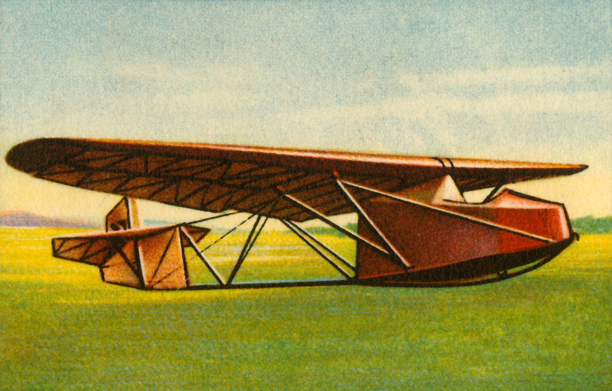 ट्यूबलर स्टील जाली धड़, 1932 के साथ ग्लाइडर। द्वारा अज्ञात