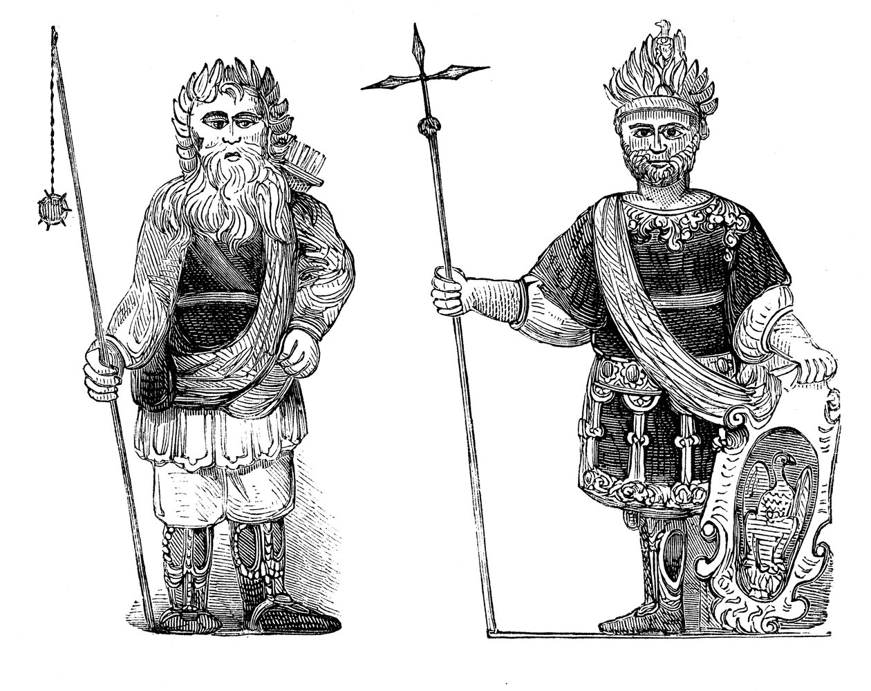 गोग और मागोग, गिल्डहॉल, लंदन, c1902 द्वारा अज्ञात