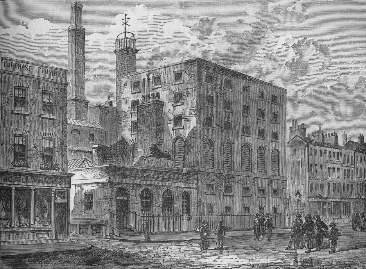 गोल्डन स्क्वायर ब्रेवरी, सोहो, वेस्टमिंस्टर, लंदन, c1875 1878 द्वारा अज्ञात