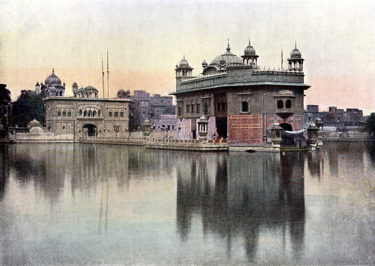 स्वर्ण मंदिर, अमृतसर, पंजाब, भारत, c1890 द्वारा अज्ञात