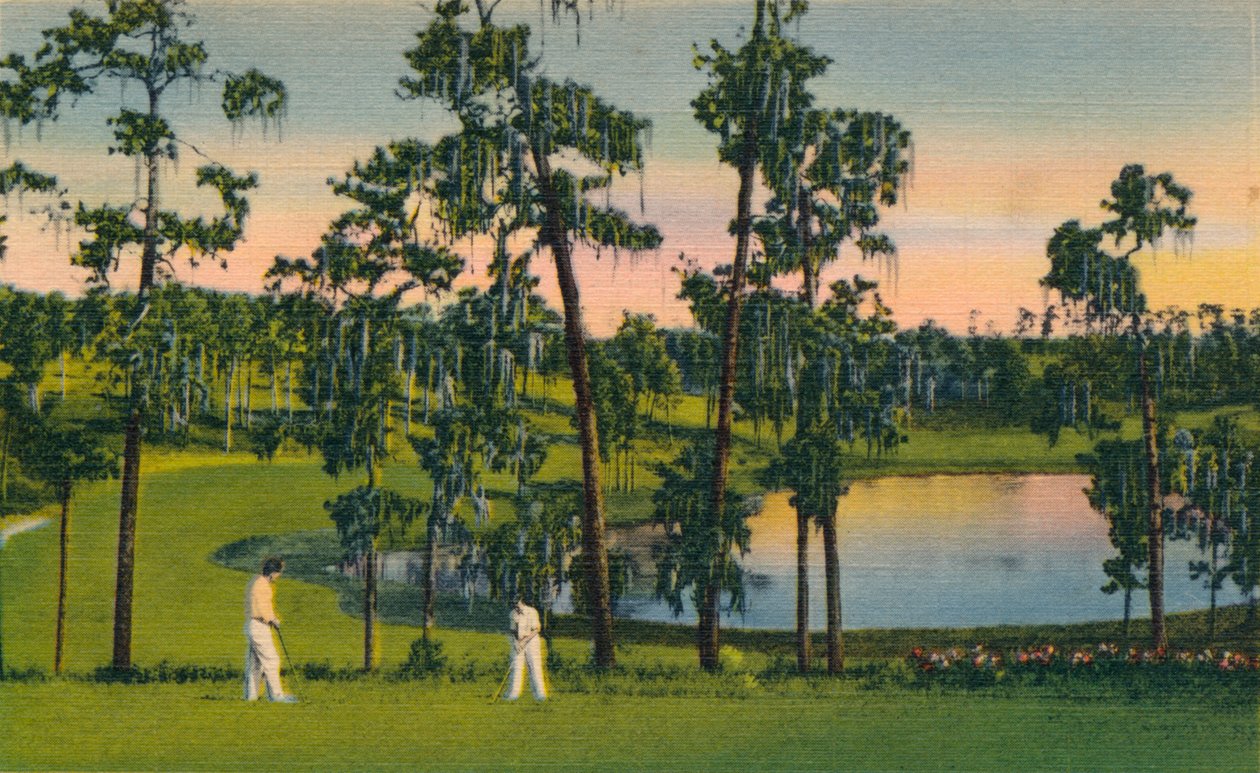 गोल्फ, फ्लोरिडा में एक वर्ष के दौर का खेल, c1939 द्वारा अज्ञात