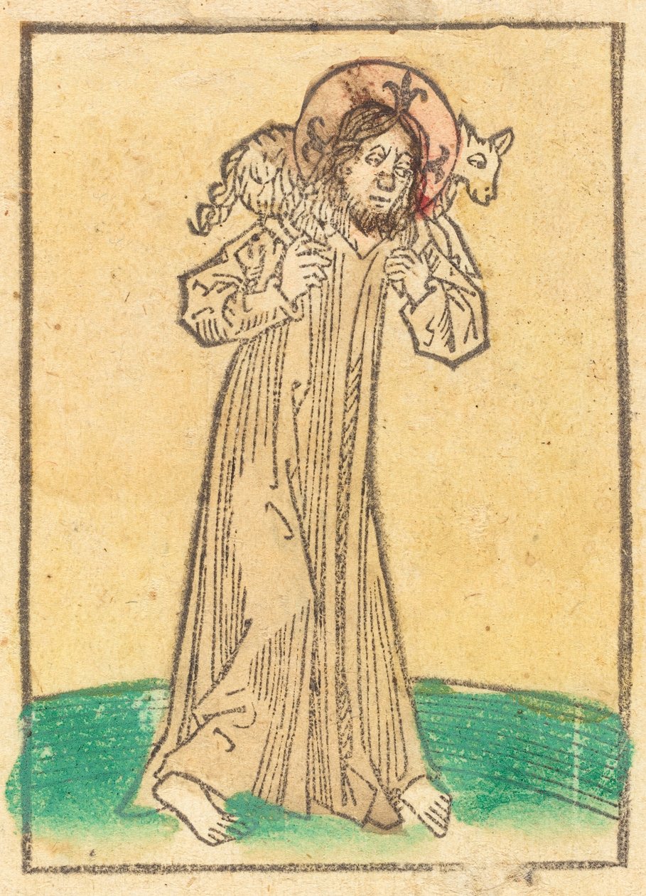 अच्छा चरवाहा, सी. 1480. द्वारा अज्ञात