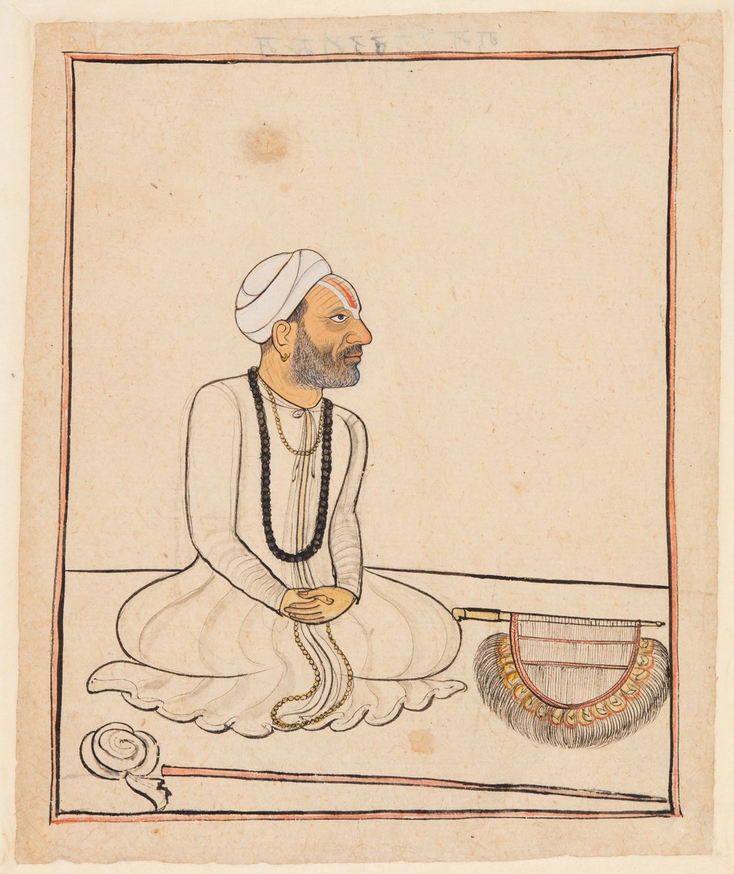 गोसाईं नरोत्तम दास, सी। 1720-1730। द्वारा अज्ञात
