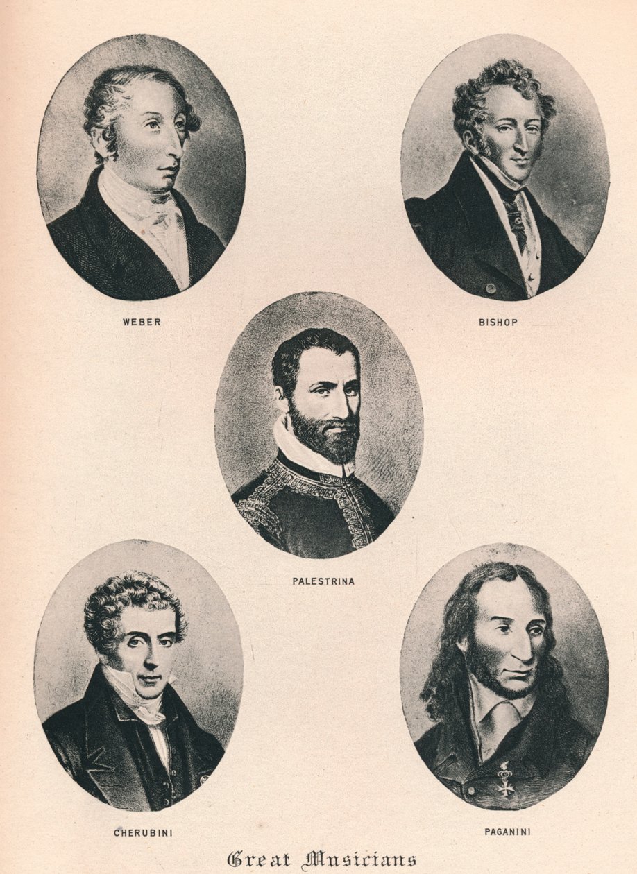 महान संगीतकार - प्लेट XV।, 1895 द्वारा अज्ञात