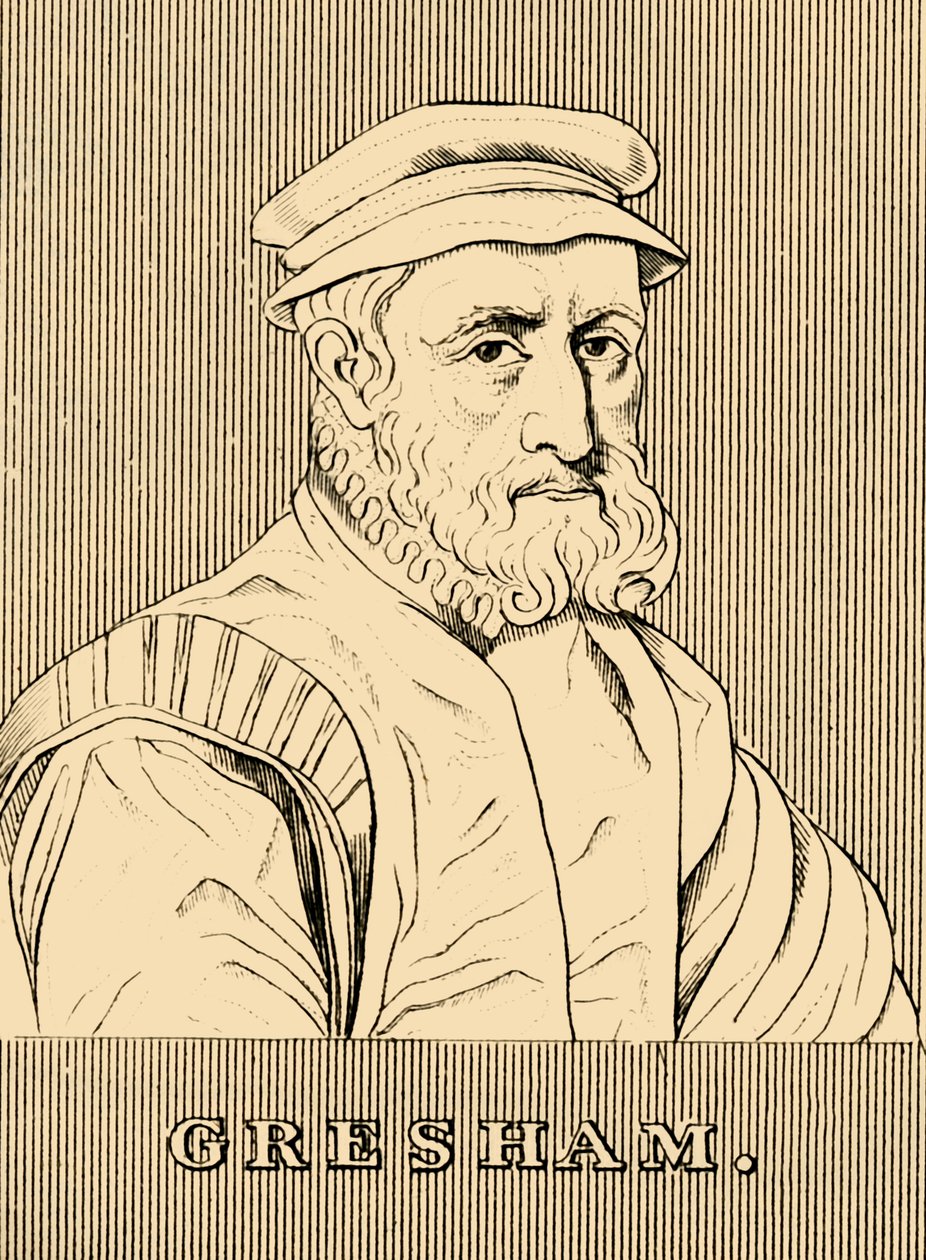 ग्रेशम, c1519-1579, 1830। द्वारा अज्ञात