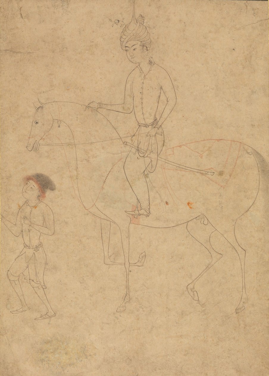 दूल्हा और सवार, 1540-50। द्वारा अज्ञात