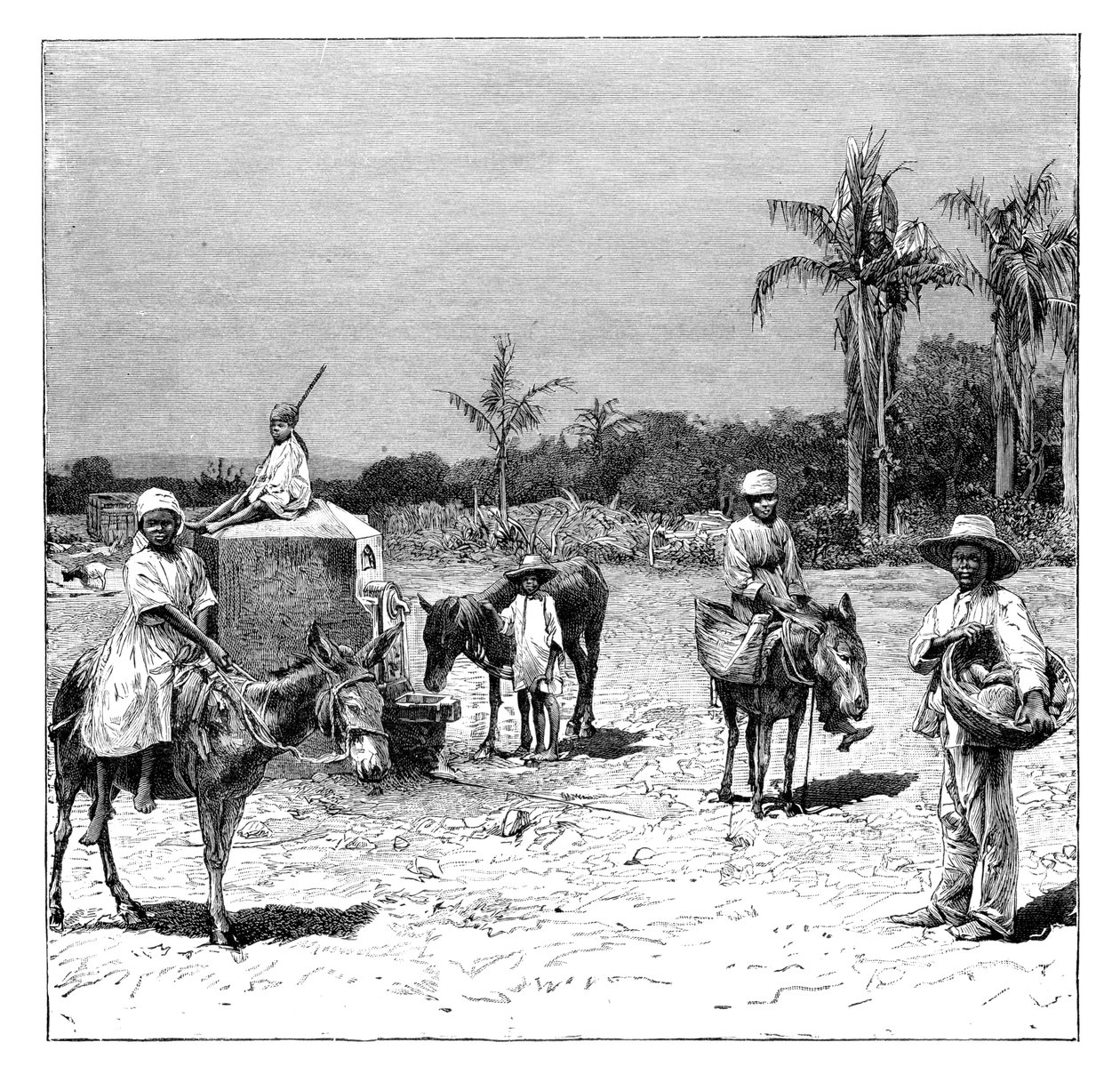 हाईटियन का समूह, c1890 द्वारा अज्ञात