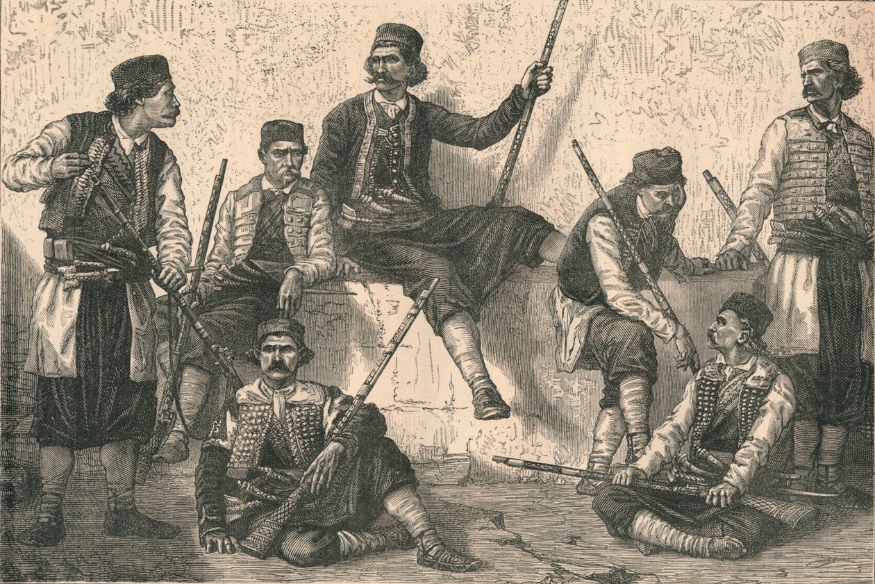 मोंटेनिग्रिन का समूह, c1879। द्वारा अज्ञात