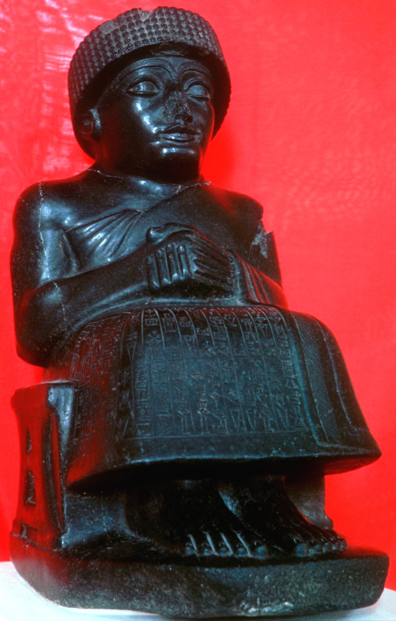 गुडिया, दक्षिणी बेबीलोन के लागश शहर के शासक, नव-सुमेरियन, 22 वीं शताब्दी ई.पू. द्वारा अज्ञात
