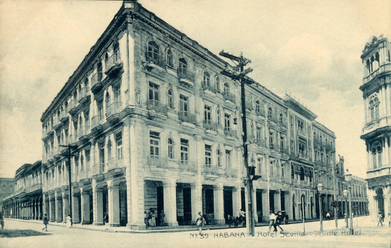 हवाना। सेविला होटल। सेविले होटल, c1910s। द्वारा अज्ञात