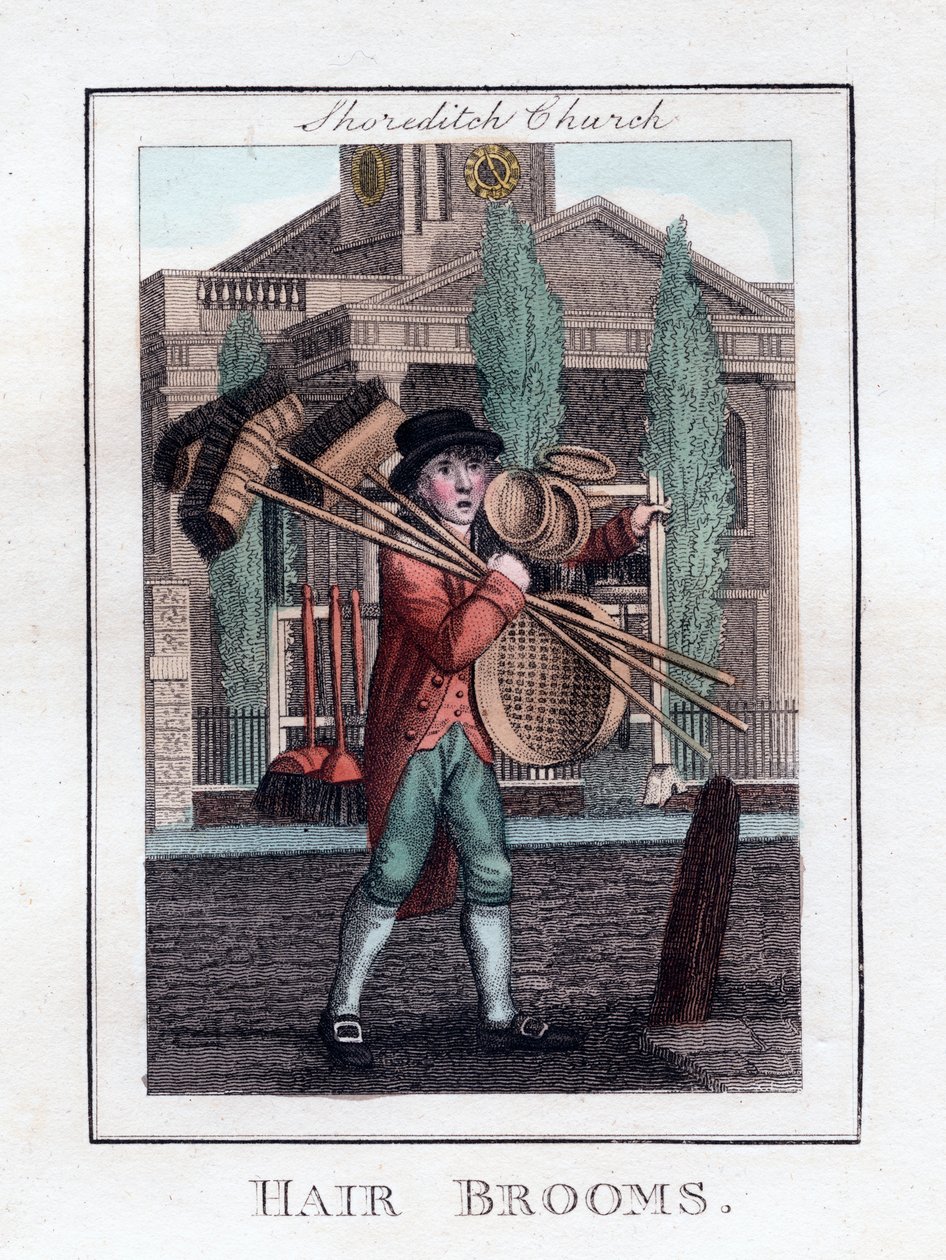 बाल झाड़ियाँ, Shoreditch चर्च, लंदन, 1805 द्वारा अज्ञात