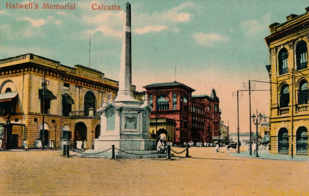 हालवेल्स उर्फ होलवेल्स मेमोरियल, कलकत्ता, c1910 द्वारा अज्ञात
