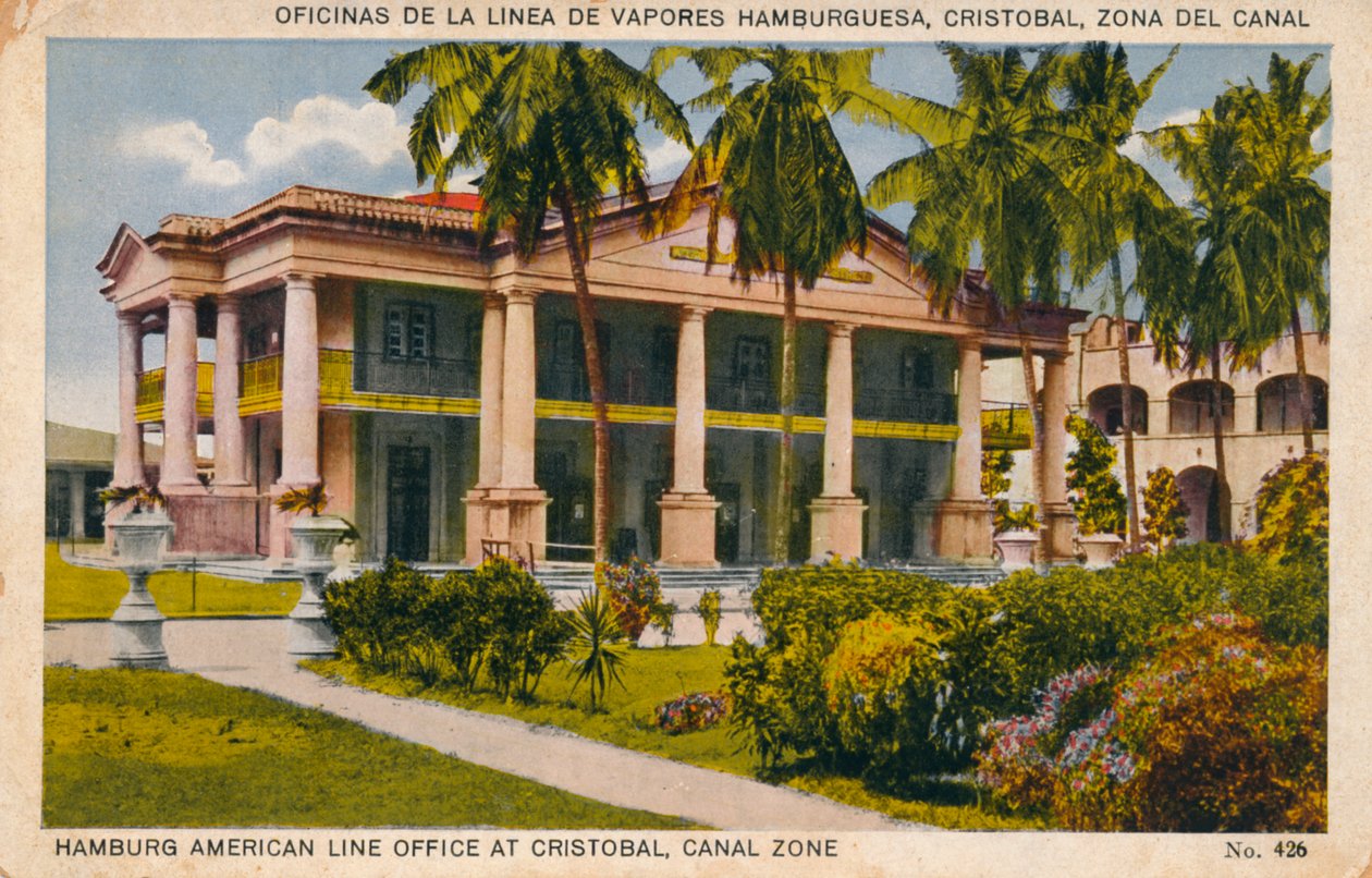 हैम्बर्ग अमेरिकन लाइन ऑफिस क्रिस्टोबाल, कैनाल ज़ोन में, c1920s द्वारा अज्ञात
