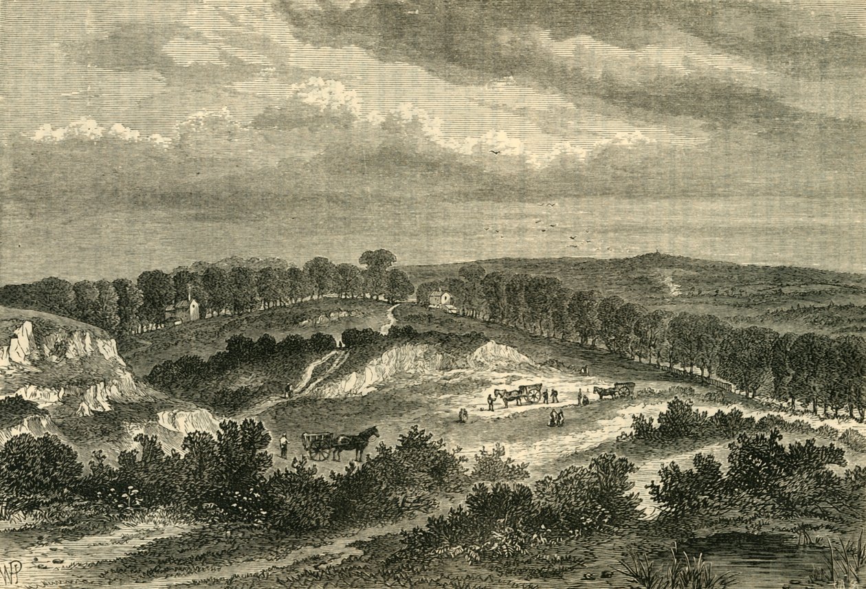 हैम्पस्टेड हीथ 1840 में, c1876। द्वारा अज्ञात