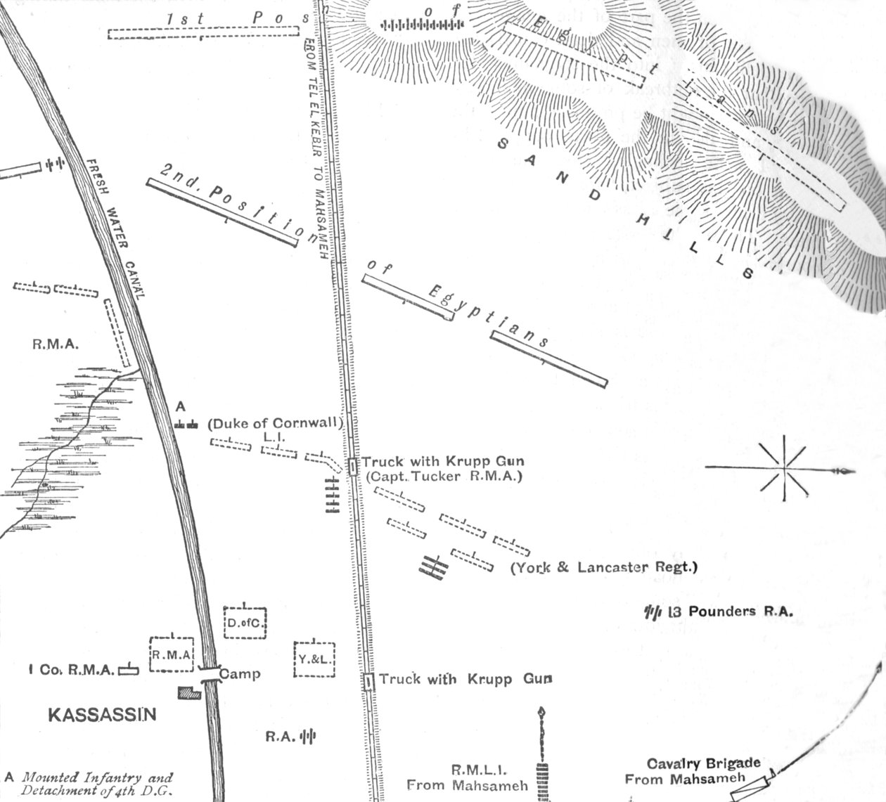 28 अगस्त, 1882, 1882, कासिनास में एक्शन का हैंड स्केच द्वारा अज्ञात