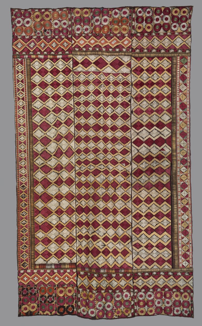 Hanging Phulkari work, c. 1875-1900.  द्वारा अज्ञात
