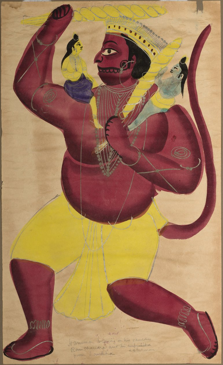 हनुमान, सी। 1880। द्वारा अज्ञात