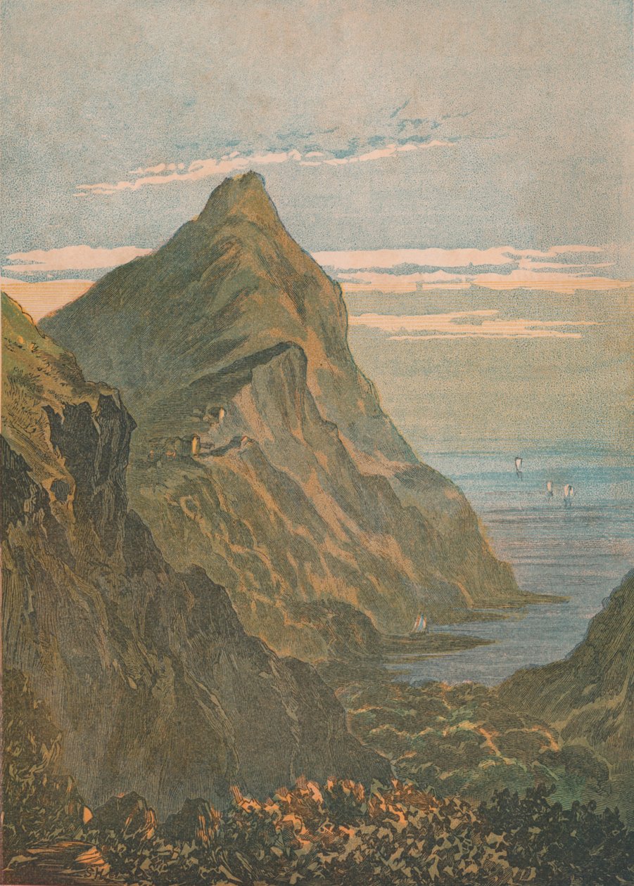 हार्टलैंड पॉइंट। क्लोवेल्ली के पास, नॉर्थ डेवोन, 1864। द्वारा अज्ञात