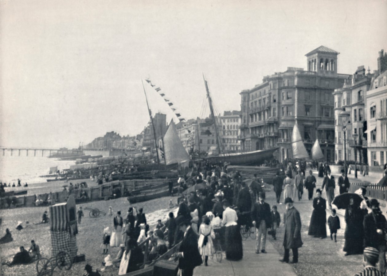 हेस्टिंग्स - द फ्रंट, पियर दिखा रहा है, 1895 द्वारा अज्ञात