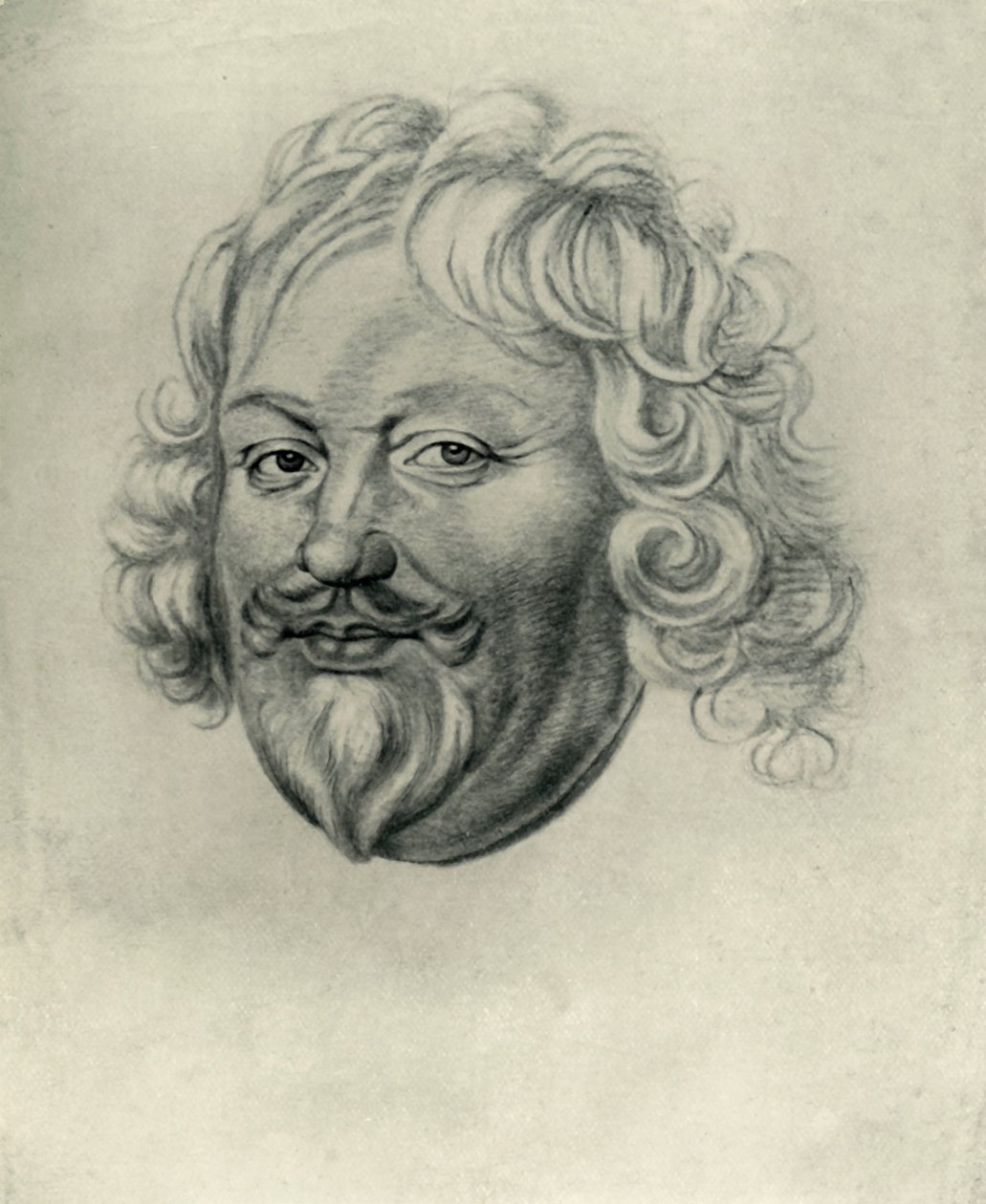 एक व्यक्ति का सिर, c1630, 1907। द्वारा अज्ञात
