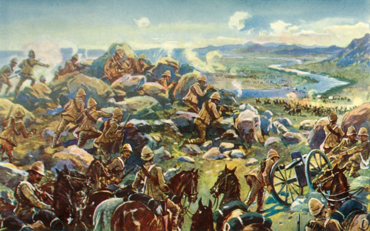 हेडिंग ऑफ क्रोनजे - कुडूस्रैंड बहाव में जनरल फ्रेंच ब्लॉकिंग द वे, 1901। द्वारा अज्ञात